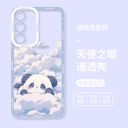 Japan Style Water Paint Cute Animal Style | Panda 5 Styles - Phone Case Samsung Galaxy S26 S25 S24 S23 S22 S21 FE Ultra Edge