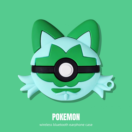 Japan Cartoon Pokemon Anime | Sprigatito Tyranitar Squirtle Charizard Gyarados Sylveon Cubone Meowth Mew- AirPods AirPodsPro AirPods3 AirPods4 Case