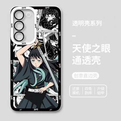 Japanese Anime Kimetsu no Yaiba Demon Slayer Comic with Anime Style | Tokito Muichiro - Phone Case Samsung Galaxy S25 S24 S23 S22 S21 FE Ultra Edge21 FE Ultra Edge
