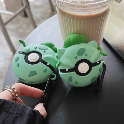 Japan Cartoon Pokemon Anime | Mewtwo Bulbasaur Growlithe Jigglypuff Pokemon Ball Snoriax Lucario Garchomp Rayquaza - AirPods AirPodsPro AirPods3 AirPods4 Case