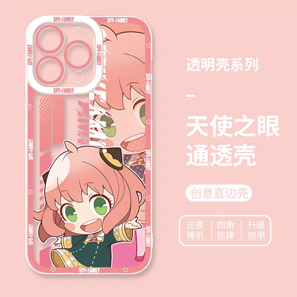 Japan Cartoon SPY Family | Cute Style Anya Forger - iPhone Case 6 7 8 PLUS SE2 XS XR X 11 12 13 14 15 16 16e 17 Pro Promax 12mini 13mini