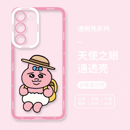 Cute Japanese Character Opanchu Usagi | Outing with Hat - Phone Case Samsung Galaxy S25 S24 S23 S22 S21 FE Ultra Edge