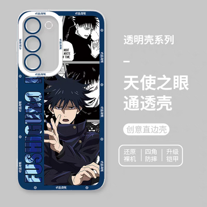 Japanese Anime Jujutsu Kaisen Comic Style | Satoru Gojo Okkotsu Yuta Syomen Sukuno Megumi Yuji Itadori Kenjaku Choso Kashimo Hajime 8 Styles - Phone Case Samsung Galaxy S26 S25 S24 S23 S22 S21 FE Ultra Edge