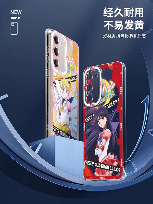 Japanese Cartoon Sailor Girl | Sailor Chibi Moon Usagi - Sailormoon Phone Case Samsung Galaxy S25 S24 S23 S22 S21 FE Ultra Edge21 FE Ultra Edge