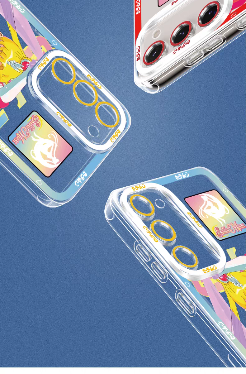 Japanese Cartoon Sailor Girl | Artemis White Cat - Sailormoon Phone Case Samsung Galaxy S25 S24 S23 S22 S21 FE Ultra Edge21 FE Ultra Edge