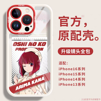 Japanese Cartoon Oshi no Ko Silicone Case | Colour Version 6 Styles - iPhone Case PLUS SE2 XS XR X 11 12 13 14 15 16 16e 17 17e Pro Promax 12mini 13mini