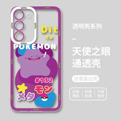 Japan Cartoon Pokemon | Ditto 8 Part1 Styles - Phone Case Samsung Galaxy S26 S25 S24 S23 S22 S21 FE Ultra Edge