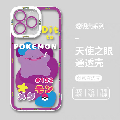 Japan Cartoon Pokemon | Ditto 8 Part1 Styles - iPhone Case PLUS SE2 XS XR X 11 12 13 14 15 16 16e 17 17e Pro Promax 12mini 13mini