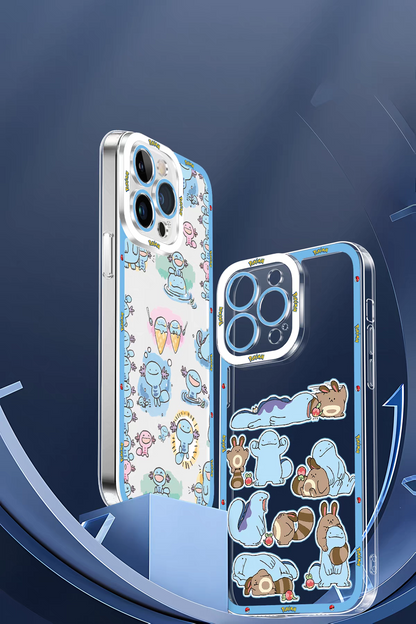 Japan Cartoon Pokemon | Quagsire Wooper Part2 - iPhone Case PLUS SE2 XS XR X 11 12 13 14 15 16 16e 17 17e Pro Promax 12mini 13mini