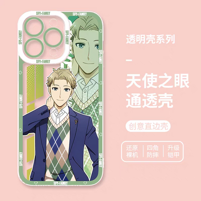 Japan Cartoon SPY Family | Anime Style Loid Forger - iPhone Case 6 7 8 PLUS SE2 XS XR X 11 12 13 14 15 16 16e 17 Pro Promax 12mini 13mini