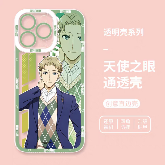 Japan Cartoon SPY Family | Anime Style Loid Forger - iPhone Case 6 7 8 PLUS SE2 XS XR X 11 12 13 14 15 16 16e 17 Pro Promax 12mini 13mini