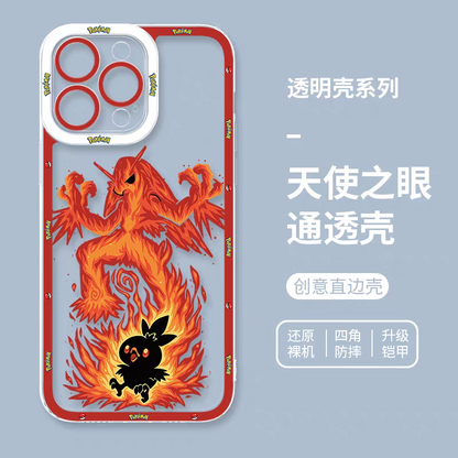 Japan Cartoon Pokemon Evolution Soul Version | Torchic Blaziken - iPhone Case 6 7 8 PLUS SE2 XS XR X 11 12 13 14 15 16 16e Pro Promax 12mini 13mini