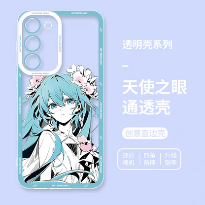 Japan Characters Miku Smile & Cute Version | 8 Styles - Phone Case Samsung Galaxy S26 S25 S24 S23 S22 S21 FE Ultra Edge