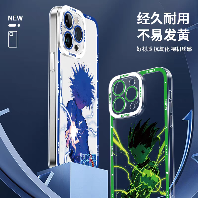 Japanese Anime Hunter X Hunter Anime & Comic Fighting Version | Killua Gon Kurapika Hisoka Morow - iPhone Case PLUS SE2 XS XR X 11 12 13 14 15 16 16e 17 17e Pro Promax 12mini 13mini