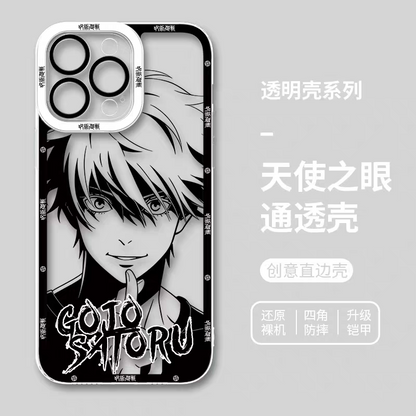 Japanese Anime Jujutsu Kaisen Black & White Drawing Style | Satoru Yuta Yuji Syomen Toji Megumi Kenjaku - iPhone Case PLUS SE2 XS XR X 11 12 13 14 15 16 16e 17 17e Pro Promax 12mini 13mini