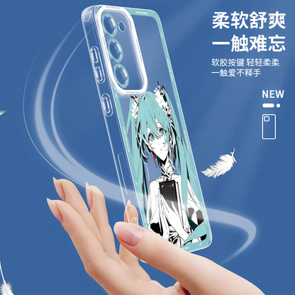 Japan Characters Miku Smile & Cute Version | 8 Styles - Phone Case Samsung Galaxy S26 S25 S24 S23 S22 S21 FE Ultra Edge
