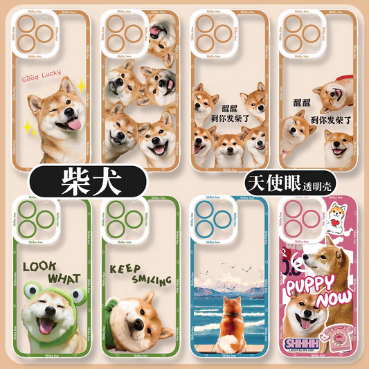 Japan Styles Dog Fun Photo Series | Shiba Inu Part2 8 Styles - iPhone Case PLUS SE2 XS XR X 11 12 13 14 15 16 16e 17 17e Pro Promax 12mini 13mini