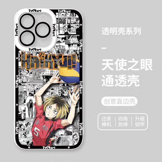 Japanese Anime Haikyu!! Comic with Anime Style | Kozume Kenma - iPhone Case PLUS SE2 XS XR X 11 12 13 14 15 16 17 Pro Promax 12mini 13mini