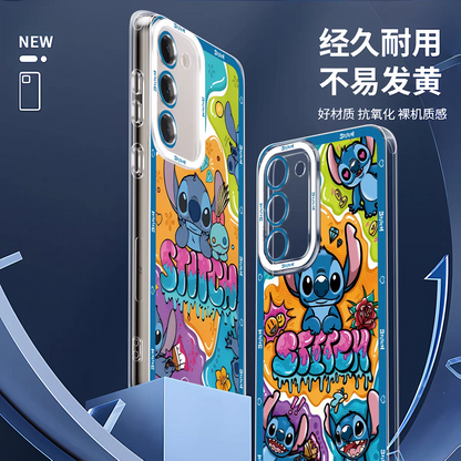 Cute Cartoon Stitch | 6 Summer Stitch - Phone Case Samsung Galaxy S25 S24 S23 S22 S21 FE Ultra Edge