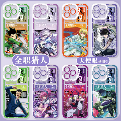 Japanese Anime Hunter X Hunter Anime Fighting Version | Gon Killua Kurapika Chrollo Leorio Matiy Hisoka Morow Meruem 8 Style - iPhone Case PLUS SE2 XS XR X 11 12 13 14 15 16 16e 17 17e Pro Promax 12mini 13mini