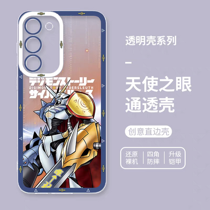 Japanese Cartoon Digimon Adventure Digital Monster Digimonstory Cybersleuth Version | Omegamon - Phone Case Samsung Galaxy S25 S24 S23 S22 S21 FE Ultra Edge