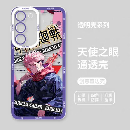 Japanese Anime Jujutsu Kaisen Fashion Cool Version | Yuji Megumi Satoru Ryomen Sukuna Yuta Geto Nanami Toji - Phone Case Samsung Galaxy S26 S25 S24 S23 S22 S21 FE Ultra Edge