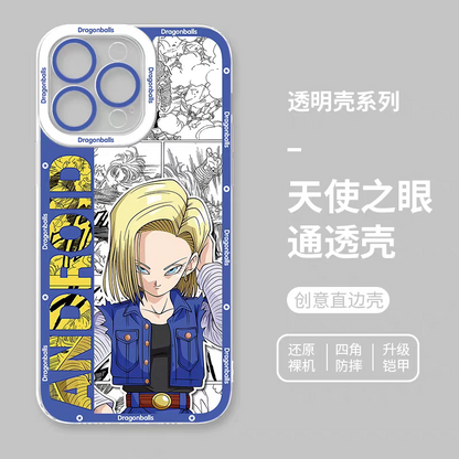 Japanese Anime Dragon Ball Comic Version | Son Goku Vegito Trunks Frieza Android 18 Majin Buu 8 Styles - iPhone Case PLUS SE2 XS XR X 11 12 13 14 15 16 16e 17 17e Pro Promax 12mini 13mini