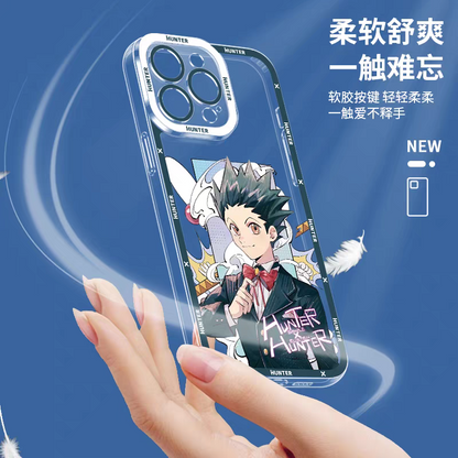 Japanese Anime Hunter X Hunter Formal Dress Version | Killua Gon Hisoka Morow Leorio Kurapika Chrollo Sharunaaku Irumi Feitan 9 Styles - iPhone Case PLUS SE2 XS XR X 11 12 13 14 15 16 16e 17 17e Pro Promax 12mini 13mini