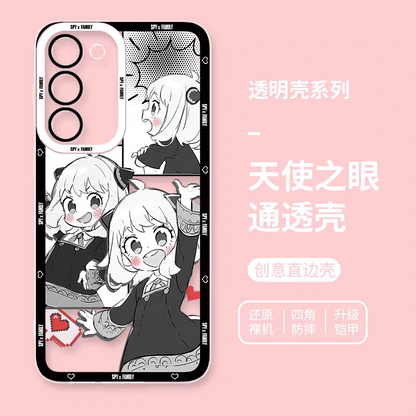 Japan Cartoon SPY Family Anya Forger | Comic 3 Anya - Phone Case Samsung Galaxy S25 S24 S23 S22 S21 FE Ultra Edge