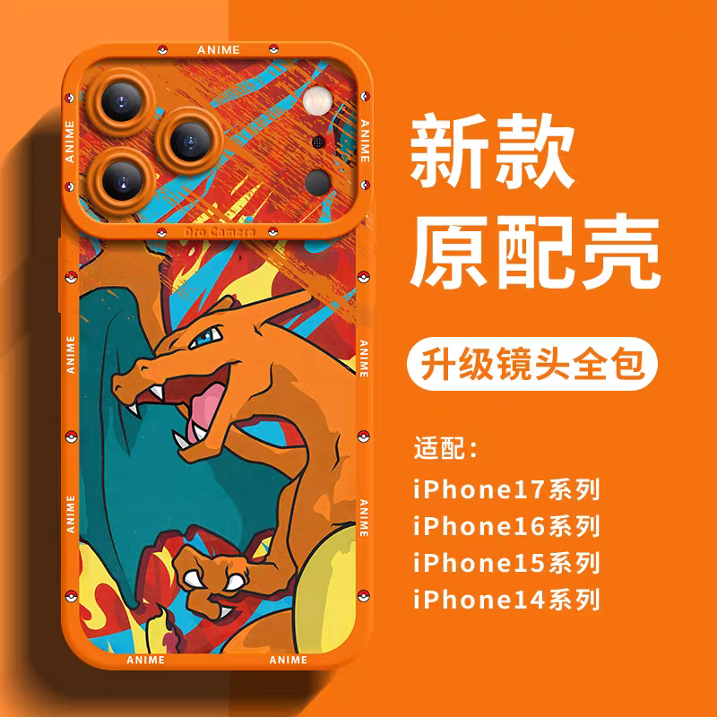 Japanese Cartoon Pokemon Silicone Case Close Up Fighting Version | Venusaur Charizard Blastoise Gengar Scizor Umbreon Greninja Garchomp - iPhone Case PLUS SE2 XS XR X 11 12 13 14 15 16 16e 17 17e Pro Promax 12mini 13mini