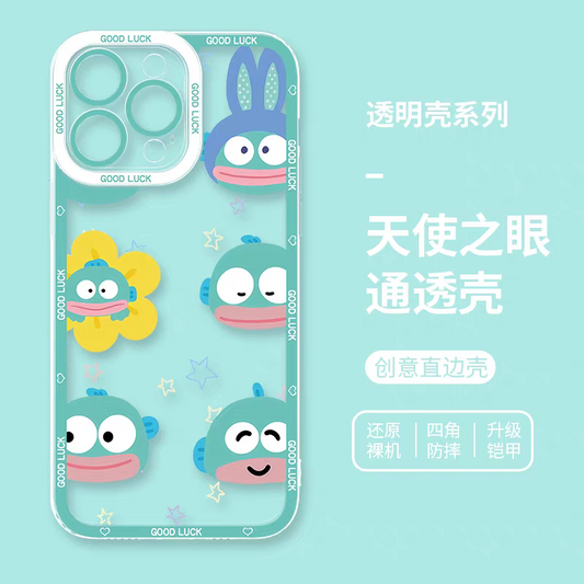 Japan Cartoon Hangyodon | Bunny Flower 6 Hangyodon - iPhone Case PLUS SE2 XS XR X 11 12 13 14 15 16 17 Pro Promax 12mini 13mini