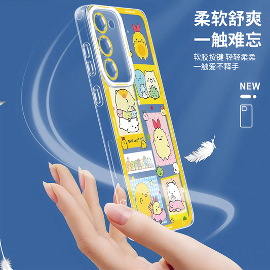 Japanese Cartoon Sumikko Gurashi | On Weight - Phone Case Samsung Galaxy S25 S24 S23 S22 S21 FE Ultra Edge