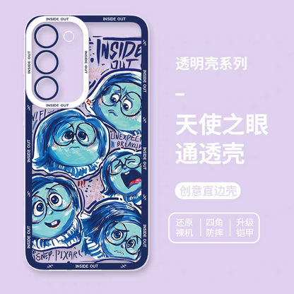 Cartoon Character Colour Kids | Full Screen Blue Sadness - Phone Case Samsung Galaxy S25 S24 S23 S22 S21 FE Ultra Edge