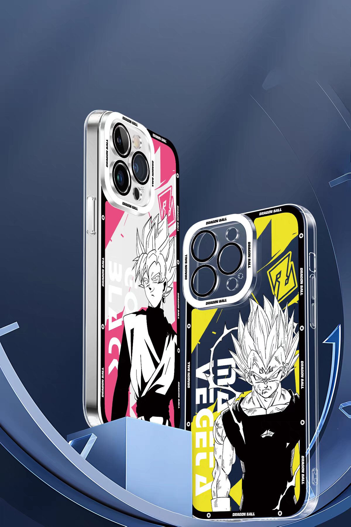 Japanese Anime Dragon Ball Comic Colour Background Version | Son Goku Vegeta Son Gohan Trunks Majin Buu Black Frieza Android 17 8 Styles - iPhone Case PLUS SE2 XS XR X 11 12 13 14 15 16 16e 17 17e Pro Promax 12mini 13mini