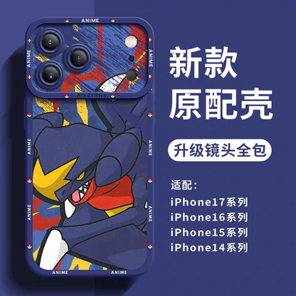 Japanese Cartoon Pokemon Silicone Case Close Up Fighting Version | Venusaur Charizard Blastoise Gengar Scizor Umbreon Greninja Garchomp - iPhone Case PLUS SE2 XS XR X 11 12 13 14 15 16 16e 17 17e Pro Promax 12mini 13mini
