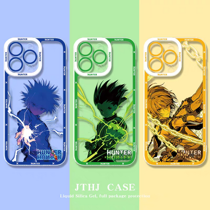 Japanese Anime Hunter X Hunter Anime & Comic Fighting Version | Killua Gon Kurapika Hisoka Morow - iPhone Case PLUS SE2 XS XR X 11 12 13 14 15 16 16e 17 17e Pro Promax 12mini 13mini