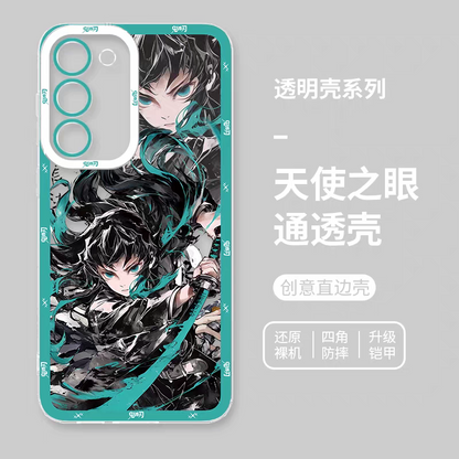Japanese Anime Kimetsu no Yaiba Demon Slayer Fighting Style | Tokito Muichiro - Phone Case Samsung Galaxy S25 S24 S23 S22 S21 FE Ultra Edge21 FE Ultra Edge