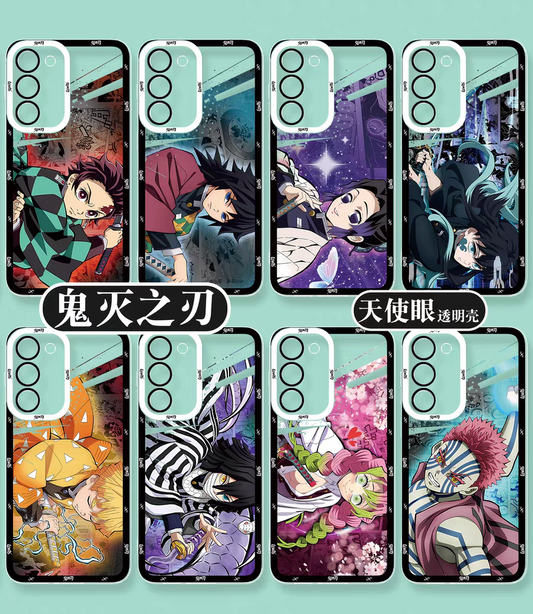 Japanese Anime Kimetsu no Yaiba Demon Slayer Horizontal Version | Tanjiro Giyuu Kocho Muichiro Zenitsu Obanai Mitsuri Akaza Hakuji - Phone Case Samsung Galaxy S26 S25 S24 S23 S22 S21 FE Ultra Edge