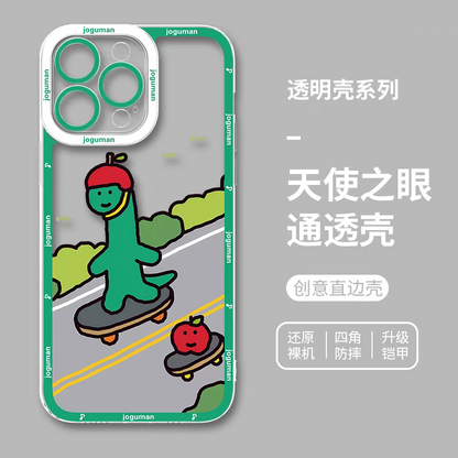 可愛い韓国キャラクター ジョグマンバージョン パート1 | 8スタイル - iPhoneケース PLUS SE2 XS XR X 11 12 13 14 15 16 16e 17 17e 18 Pro Promax 12mini 13mini