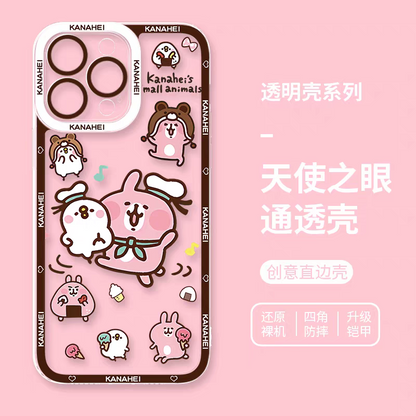 Japanese Cartoon Kanahei | 8 Styles Usagi Piske - iPhone Case 7 8 PLUS SE2 XS XR X 11 12 13 14 15 16 16e 17 Pro Promax 12mini 13mini