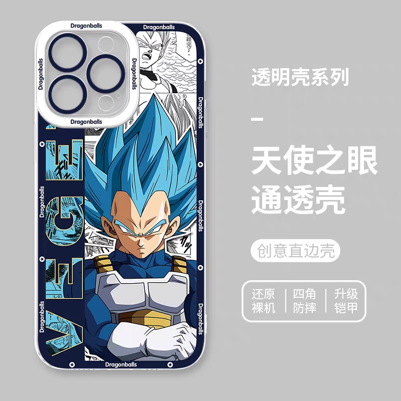 Japanese Anime Dragon Ball Comic Version | Son Goku Vegito Trunks Frieza Android 18 Majin Buu 8 Styles - iPhone Case PLUS SE2 XS XR X 11 12 13 14 15 16 16e 17 17e Pro Promax 12mini 13mini