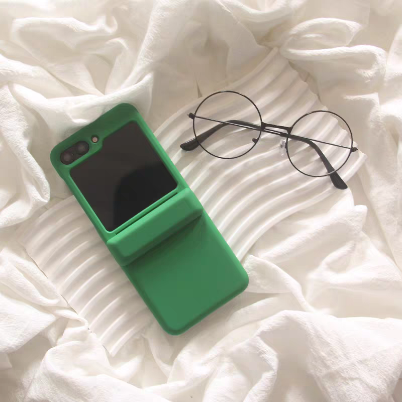 Korea Style Simple Fashion Card Holder Style | Matt 9 Colours - Phone Case Samsung Galaxy Z Flip 4 5 6 7 W24 W23