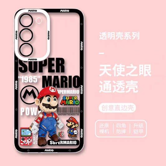 Game Character Super Mario | 3D Robot - Phone Case Samsung Galaxy S25 S24 S23 S22 S21 FE Ultra Edge