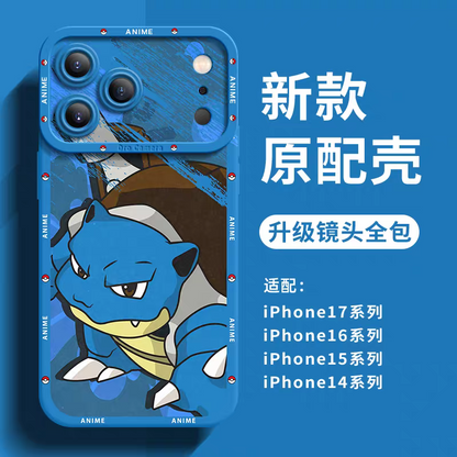 Japanese Cartoon Pokemon Silicone Case Close Up Fighting Version | Venusaur Charizard Blastoise Gengar Scizor Umbreon Greninja Garchomp - iPhone Case PLUS SE2 XS XR X 11 12 13 14 15 16 16e 17 17e Pro Promax 12mini 13mini