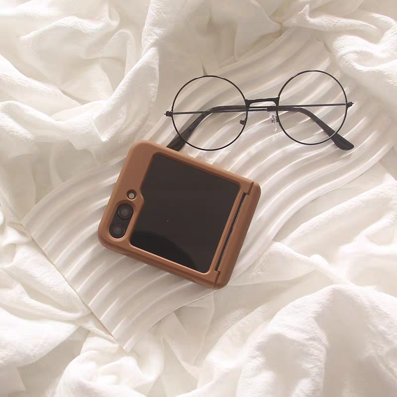 Korea Style Simple Fashion Card Holder Style | Matt 9 Colours - Phone Case Samsung Galaxy Z Flip 4 5 6 7 W24 W23