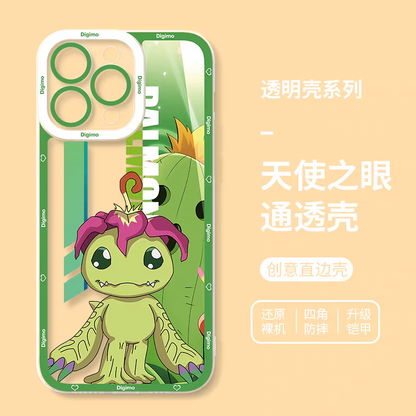 Anime Digimon Digital Monster Version 3 | Palmon - iPhone Case 7 8 PLUS SE2 XS XR X 11 12 13 14 15 16 16e 17 Pro Promax 12mini 13mini