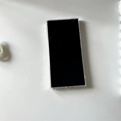 Korea Fashion Cute Style with Phone Stand | Shell with Pearl  - Phone Case Samsung Galaxy S24 S23 S22 Ultra KawaiiGiftLand