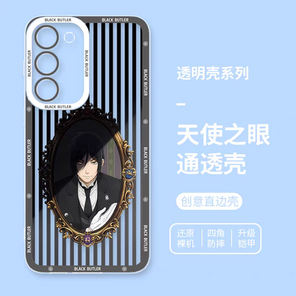 Japanese Anime Black Butler Kuro Shitsuji | Ciel Phantomhive & Sebastian  8 Styles - Phone Case Samsung Galaxy S26 S25 S24 S23 S22 S21 FE Ultra Edge