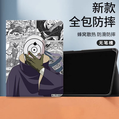 Japanese Anime Naruto Ninja Comic Anime Style Protect Case | Tobi with Mask - iPad Mini 4,5,6,7 / iPad Air / iPad Pro 2025 2024 2022 2021 2020 2018