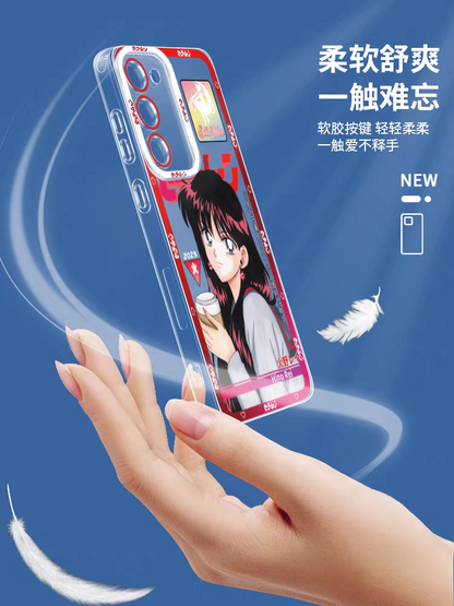 Japanese Cartoon Sailor Girl | Artemis White Cat - Sailormoon Phone Case Samsung Galaxy S25 S24 S23 S22 S21 FE Ultra Edge21 FE Ultra Edge